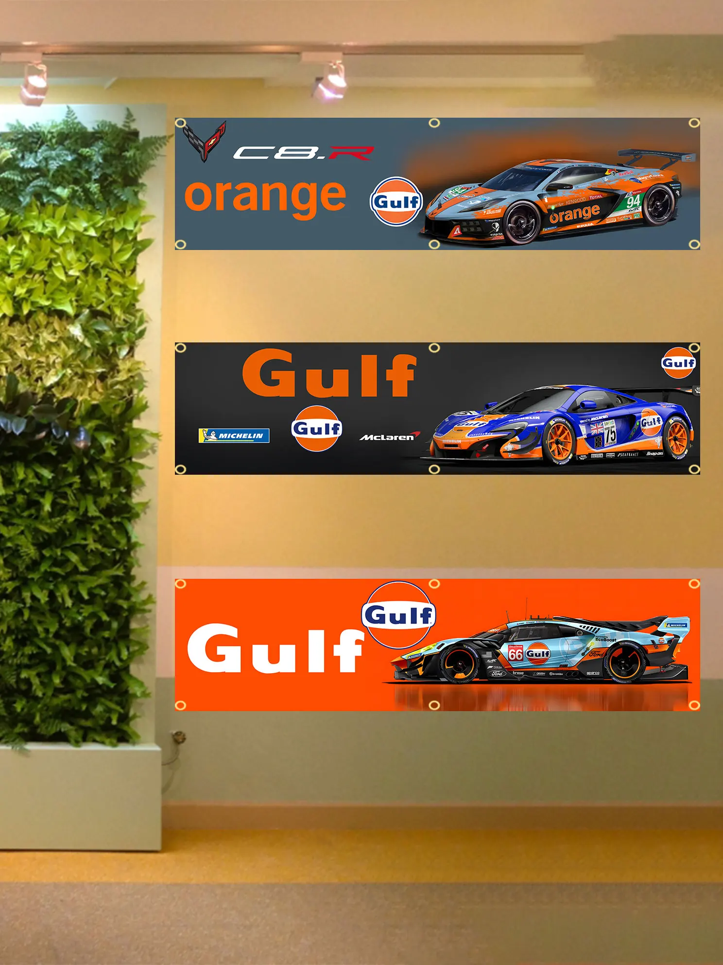 60x240cm Gulf Flag Banner Tapestry Polyester Printed Flag Garage or Outdoor For Decoration