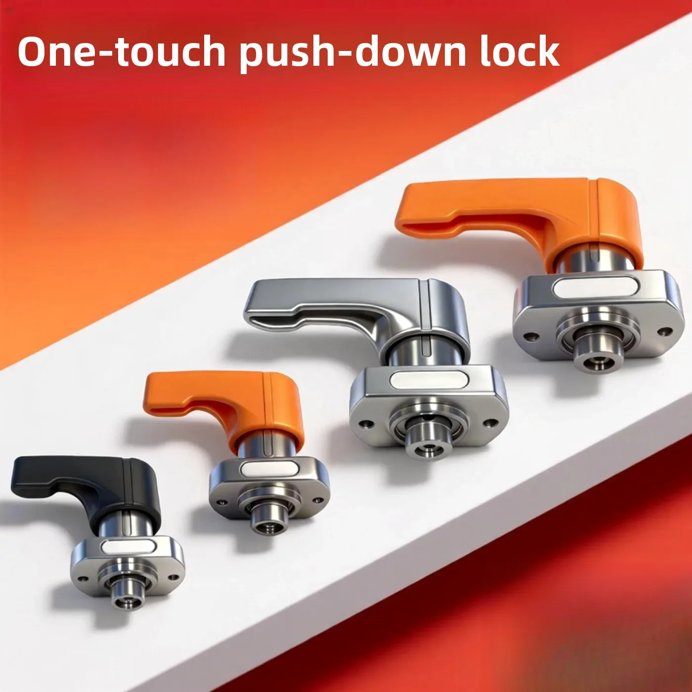 One-button down-press locker knob QCPS0828 QCPS1036