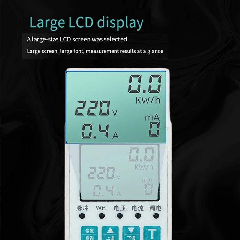 Tuya Wifi ไฟฟ้าเมตร 11-In-1 LCD Energy Meter ปิดอัตโนมัติภายใต้แรงดันไฟฟ้า Current Protector สวิทช์จับเวลา