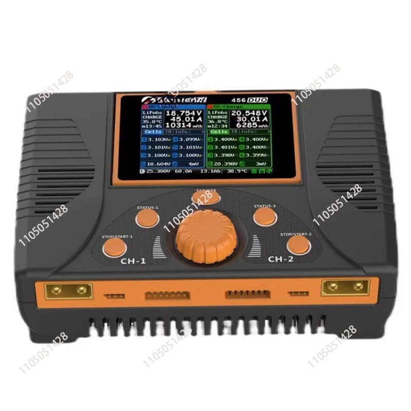 

Мощное двухканальное зарядное устройство поддерживает 6S, 2200 Вт, 45 А, модель самолета