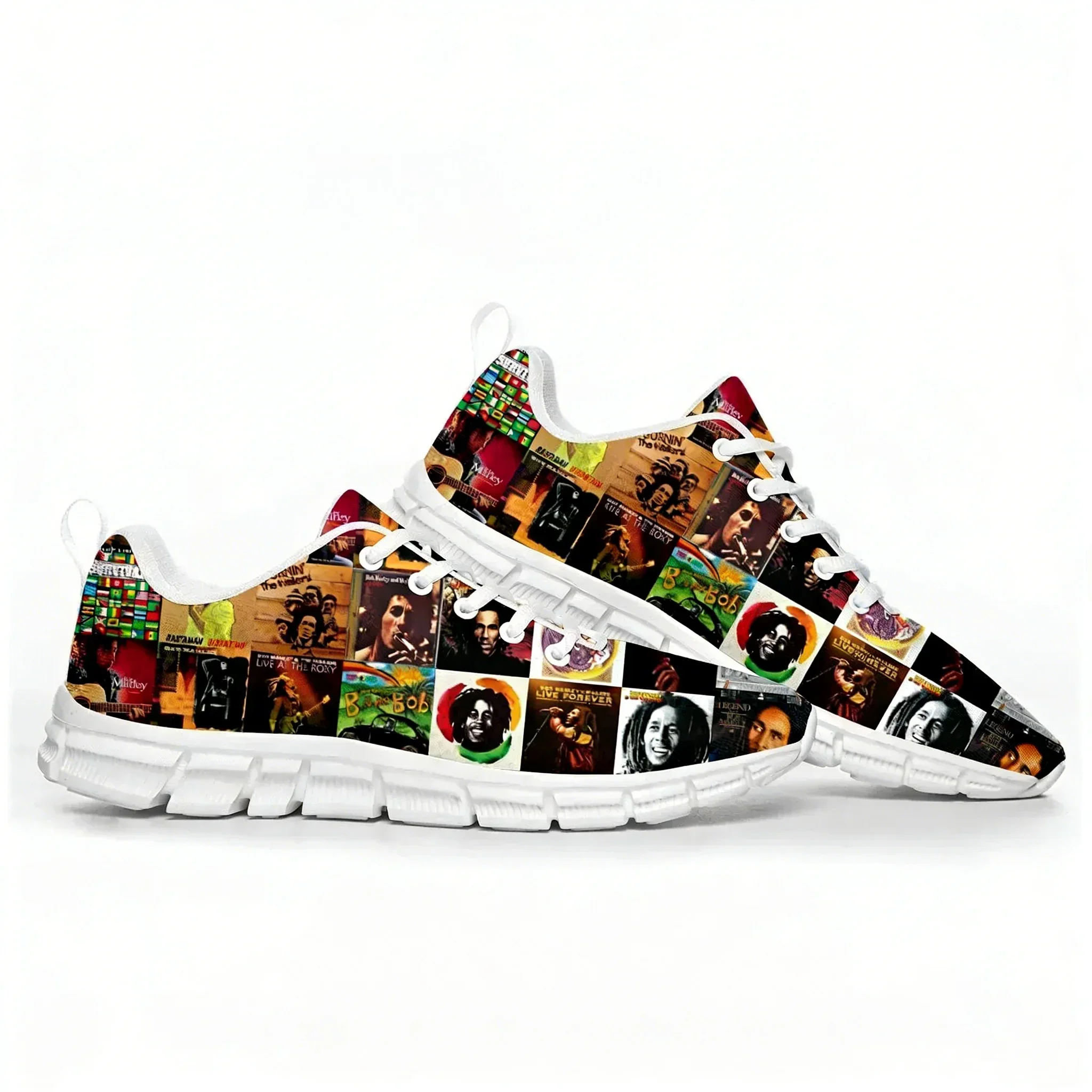 

Bob Marley Reggae Star Rock Music Sports Shoes Mens Womens Teenager Children Sneakers Casual Custom High Quality Couple Shoes