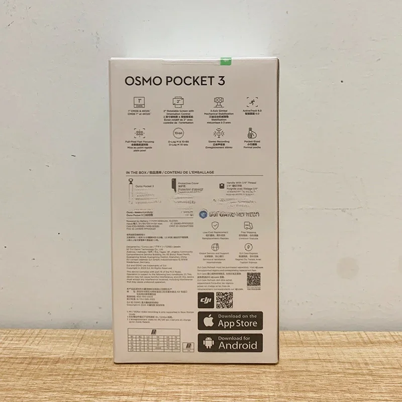 Djji-osmo Pocket 3ハンドヘルドジンバルスタビライザー、4kビデオカメラ、3軸ジンバルアクセサリー、ジンバルosmo Pocket 3、djjii