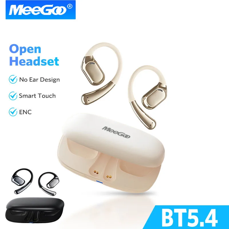 

MeeGoo O9 Ear Hanging Bluetooth Headset Noise Reduction Stereo Wireless Earphones Open OWS Bluetooth Bone Conduction Sports Head