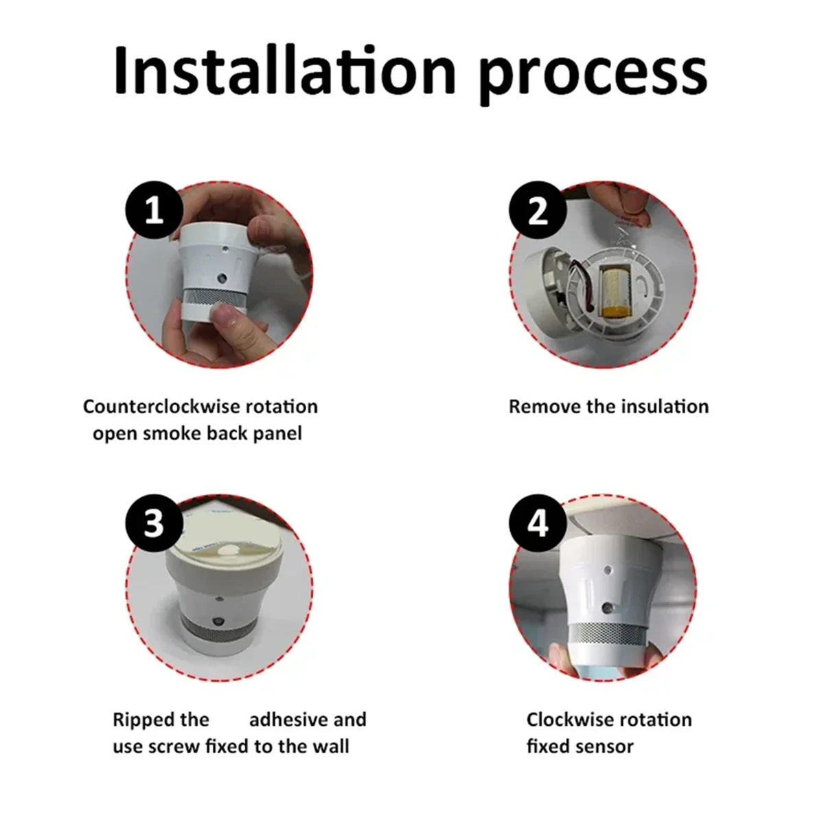 Tuya detektor asap Mini nirkabel, Sensor WiFi sensitivitas tinggi, detektor asap pintar tipe-mikro dengan Alarm api