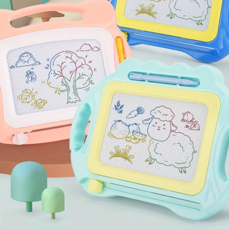 Magnetic Drawing Board Erasable Colorful Writing Pad With One Pen Painting Graffiti Art Educational Preschool Tool Kids Toy
