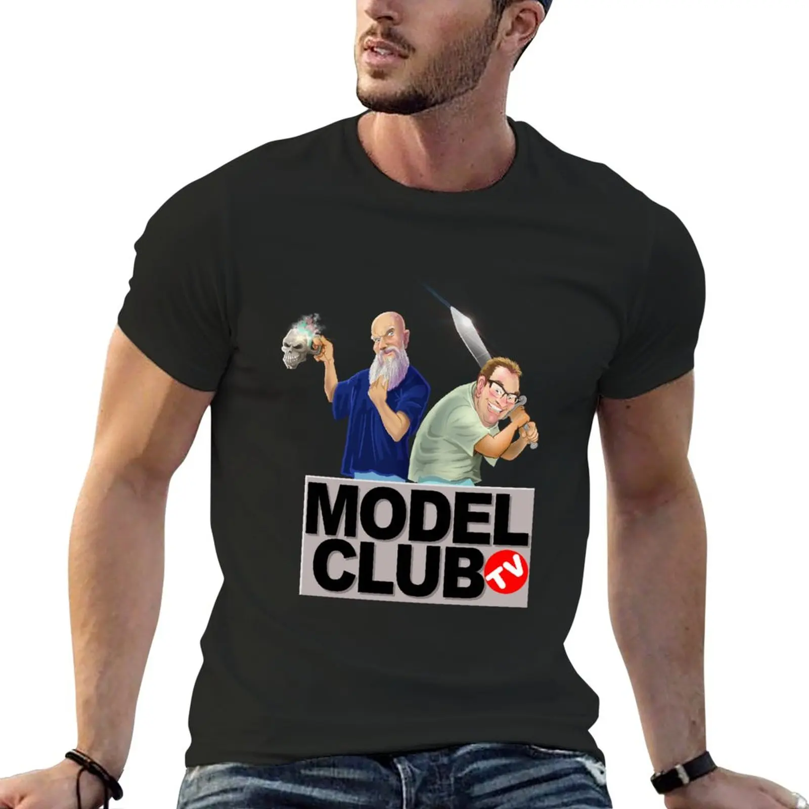 

New Model Club TV T-Shirt animal print shirt for boys tees mens funny t shirts