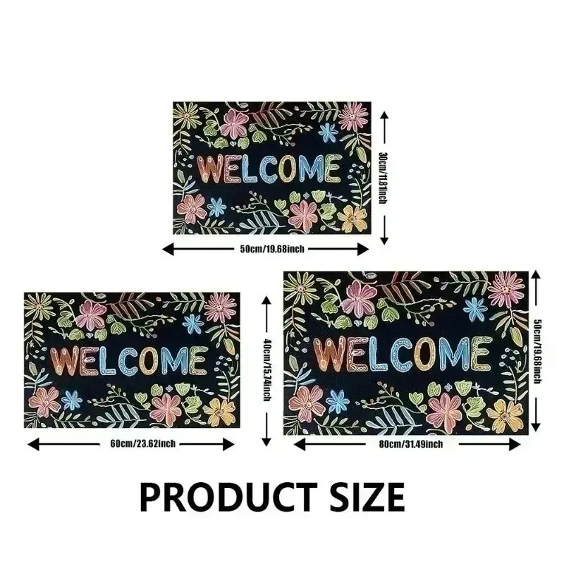 Classic Retro Bohemian Printing Non-Slip Waterproof Doormat Easy To Clean Entrance Floor Mat Home Decoration Durable Fashionable view 4
