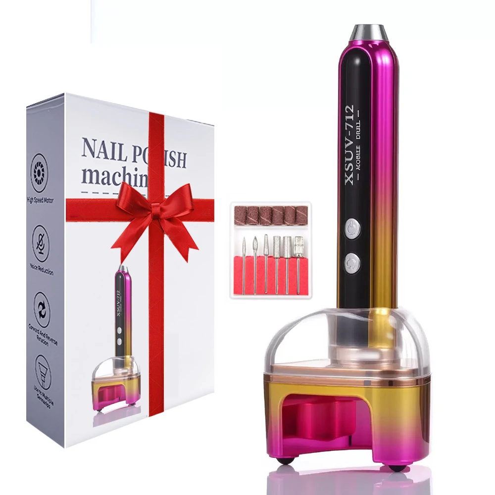 قلم عازل أظافر كهربائي يعمل بمنفذ USB للاستخدام المنزلي أداة تلميع الأظافر لطحن الجلد الميت #1