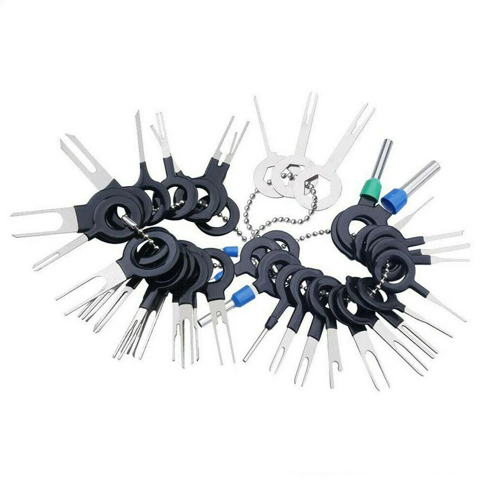 Car Terminal Removal Tool 41pcs Puller Car Electrical Wiring Crimp Connector Pin Kit Auto Repair Tools Car Repair Removal Tool