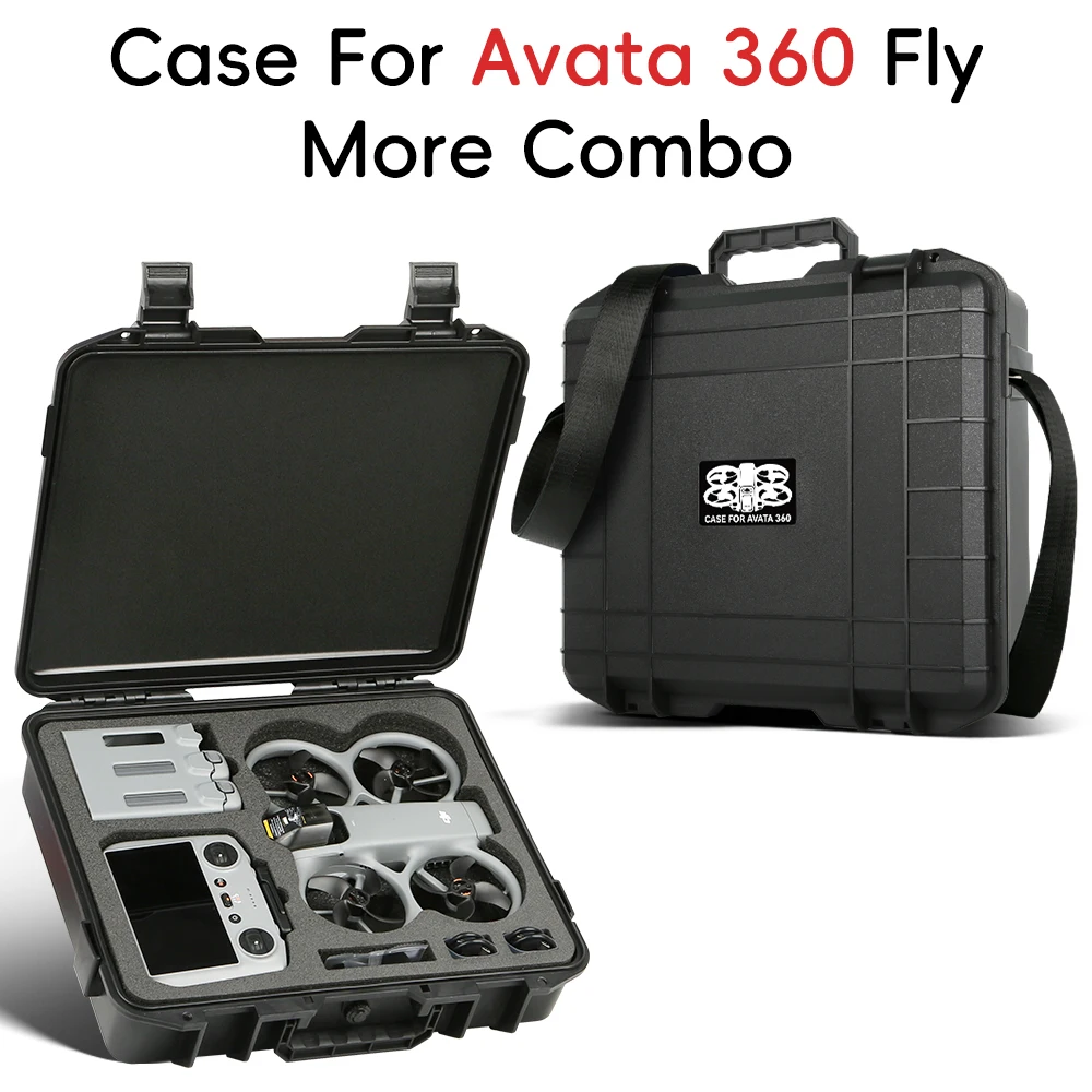 

Для DJI Avata 360 Fly More Combo: Противоударный кейс-футляр для переноски, совместимый с пультом дистанционного управления RC2