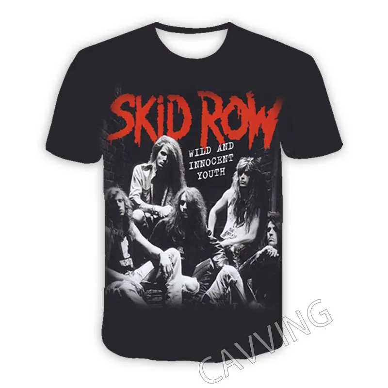 New Fashion Women/Men's 3D Print  Skid Row  Casual T-shirts  Hip Hop Tshirts Harajuku Styles Tops Clothing