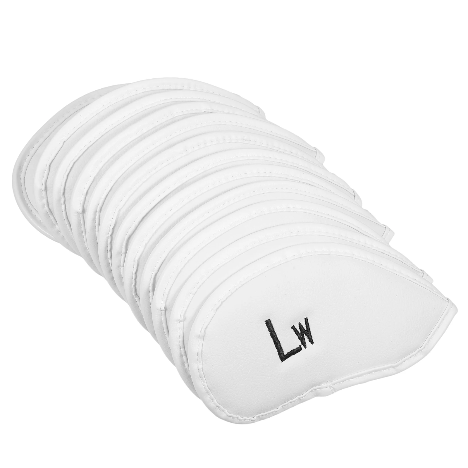 

12pcs Golf Sleeves Portable Iron Club Covers Durable Pu Material Full Protection Head Cover For Golf Irons All Brands Number
