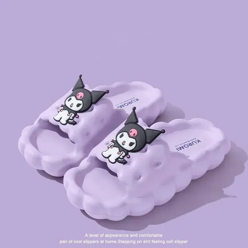 Sanrio Kuromi Hello Kitty Slippers Cartoon Kawaii Schattige Anime Student Home Badkamer Baden Anti-Slip Sandaal Kids Speelgoed Voor Meisjes