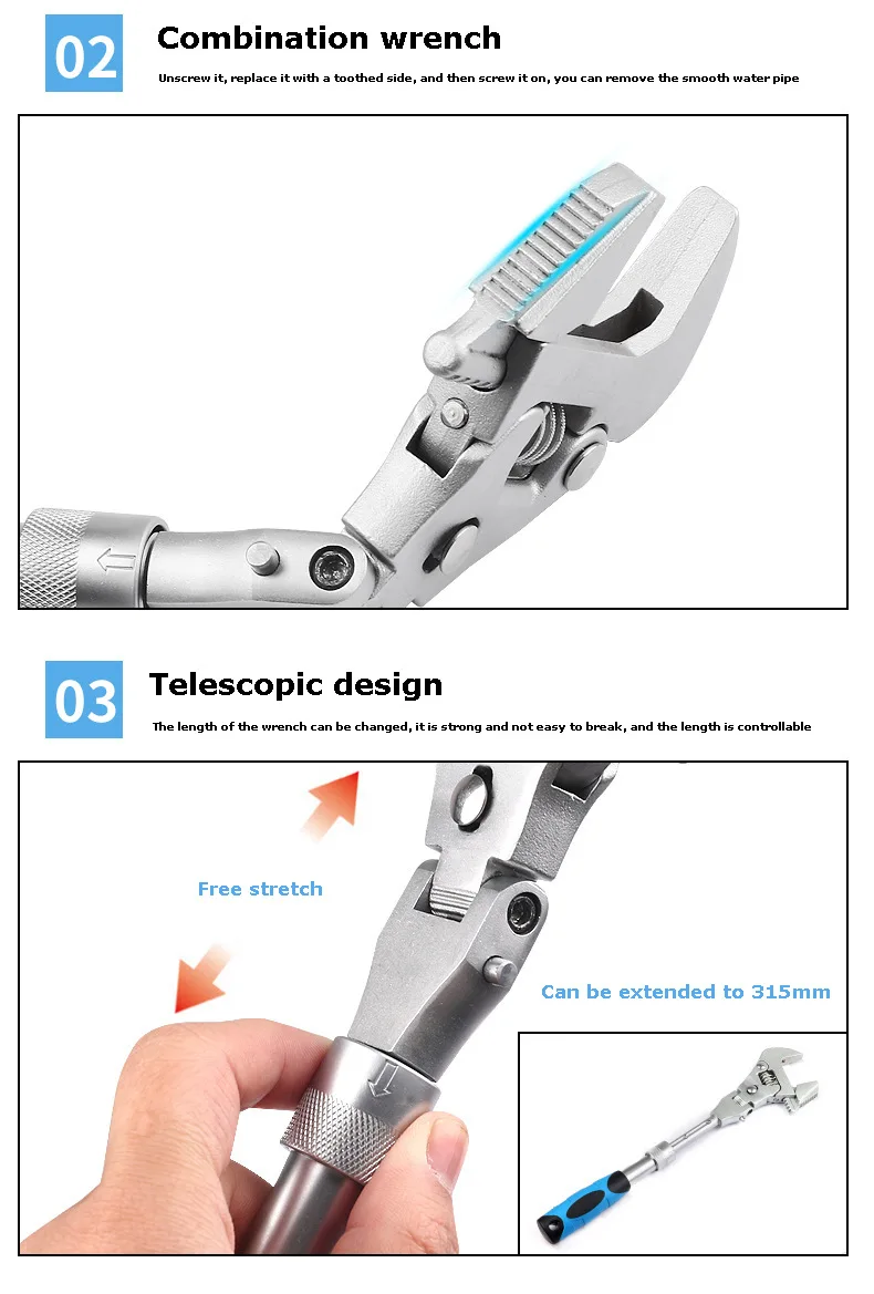 Imagem -04 - Multifunções em Torque Wrench Chave Catraca Ajustável 180 Graus Chave Dobrável Mini Spanner Ferramentas de Reparação Home 10