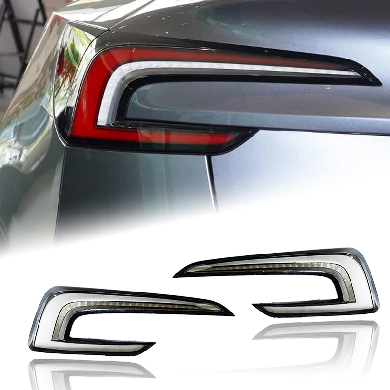 

For Hot Product From China Upgraded and Modified Model 3 Taillights White Background LED Tail Lights2025