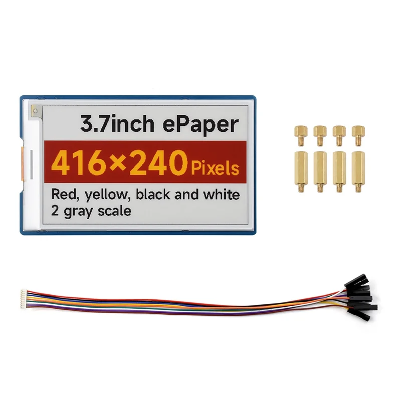 

Гениальный 3,7-дюймовый модуль дисплея электронной бумаги 416X240 красный-желтый-черный-белый для Arduino Raspberry Pi ESP32 STM32