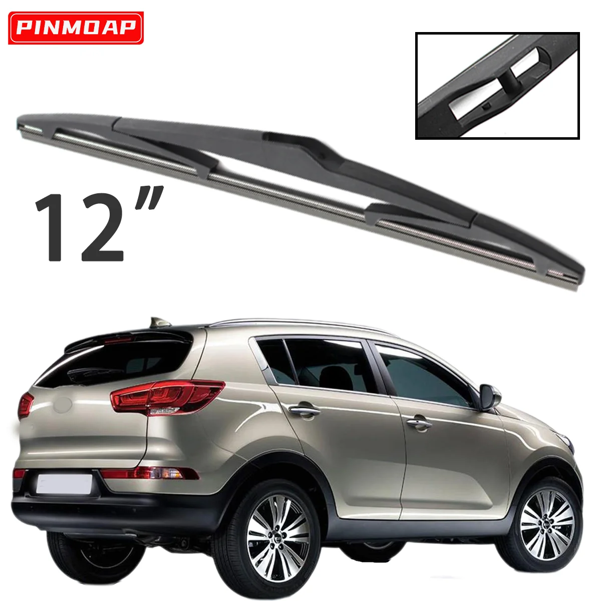 1PC 12 "Heckscheibenwischer Für KIA Sportage SL 2010-2015 Windschutzscheibe Windschutz Heckscheibenwischerblatt Auto Zubehör Zubehör