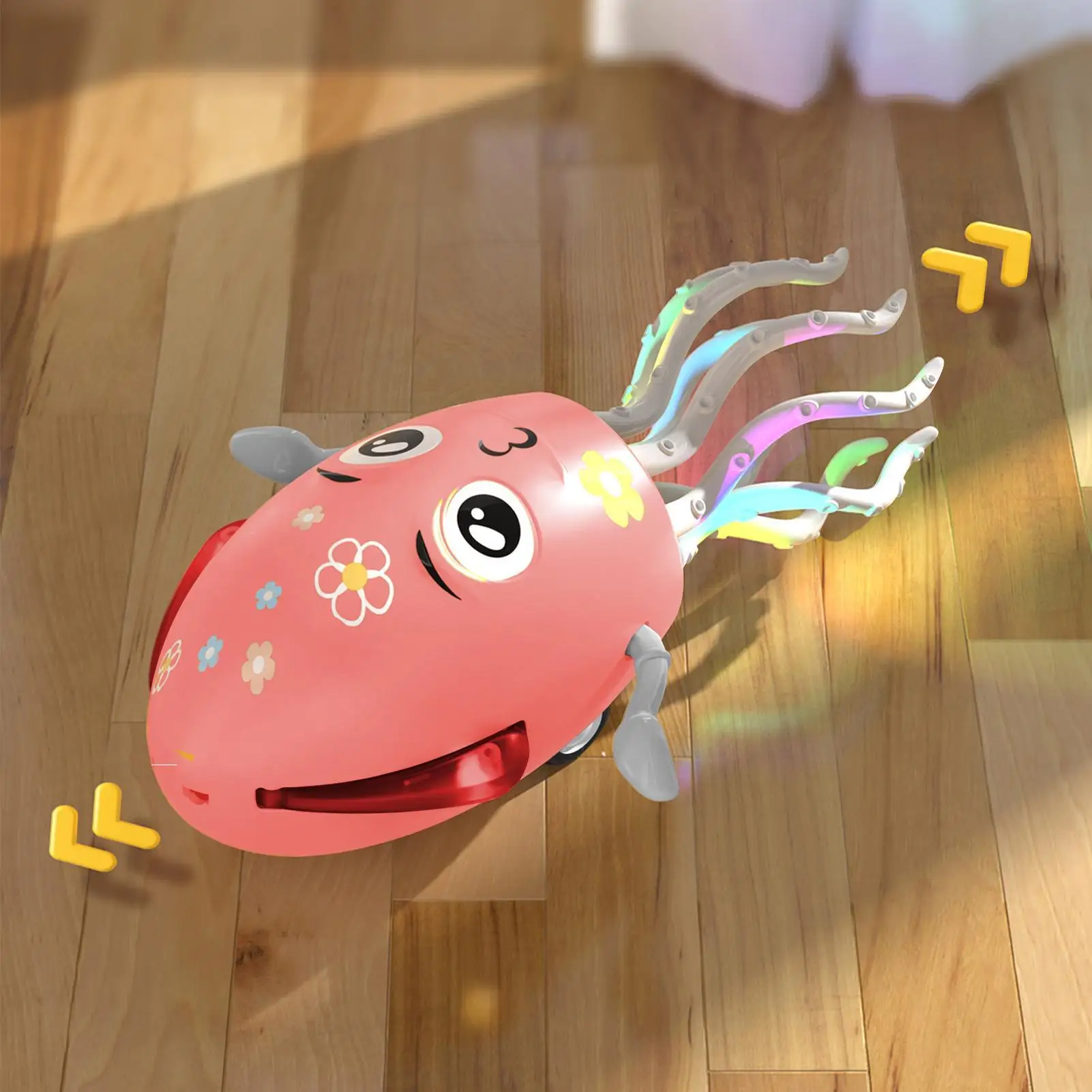 لعبة الأخطبوط للأطفال ألعاب موسيقى الحبار الرقص روبوت متذبذب تفاعلي مع أضواء وموسيقى للأطفال 0-6 سنوات حسية