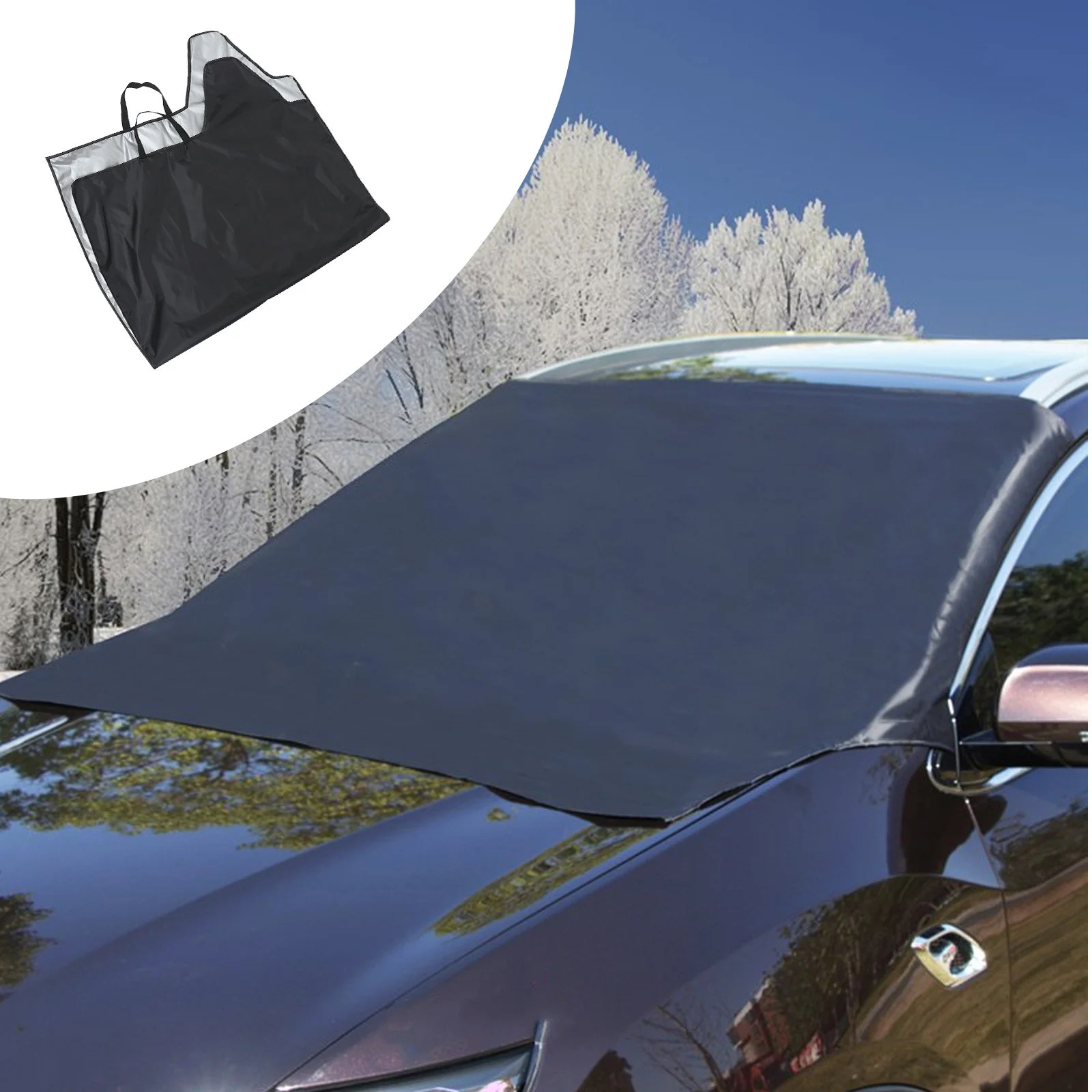 

1 set Car Windshield Foldable Waterproof Snow Frost Ice Shield Auto Summer Shade Car Hood Protective Cover Windscreen