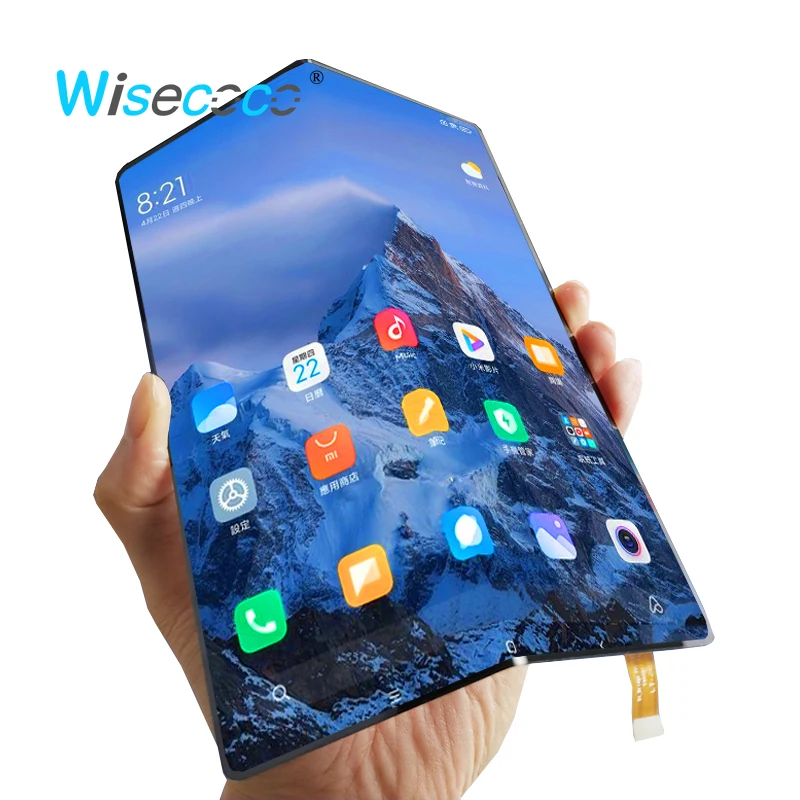 

Wisecoco 8" AMOLED Bendable Display 2K IPS OLED Screen DCI-P3 Color 4:3 MIPI Driver Board For Raspberry PI