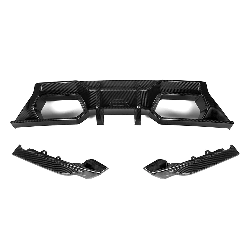 For BMW M2 G87 2023-In  Dry Carbon Fiber Rear Diffuser Splitters Front Air Ducts SQ Style Dry Carbon Fiber Diffuser