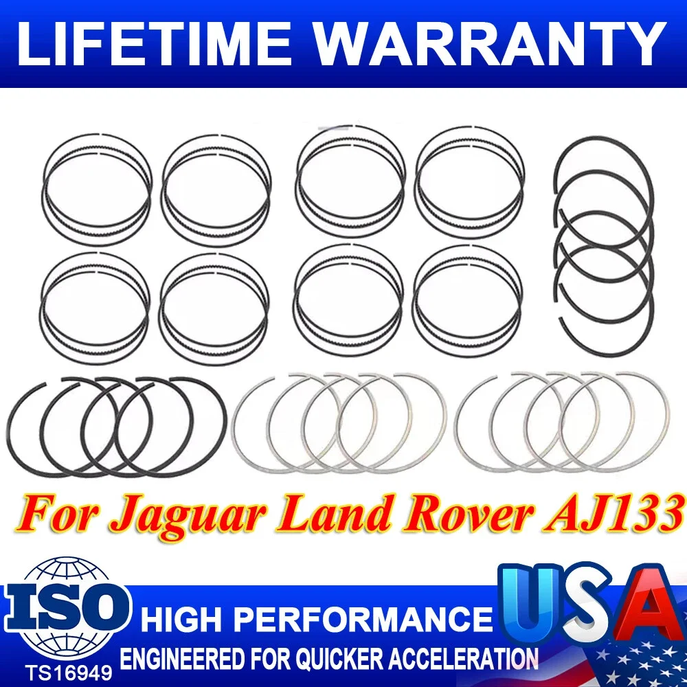 

Комплект поршневых колец для двигателя Jaguar Land Range Rover AJ133 5.0L V8 SC / NA 8Pack
