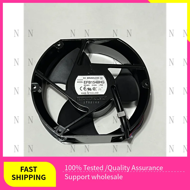 

YJJ ДЛЯ Delta DC Бесщеточный EFB1548HG DC48V 53A-F00 Охлаждающий осевой вентилятор с алюминиевой рамой