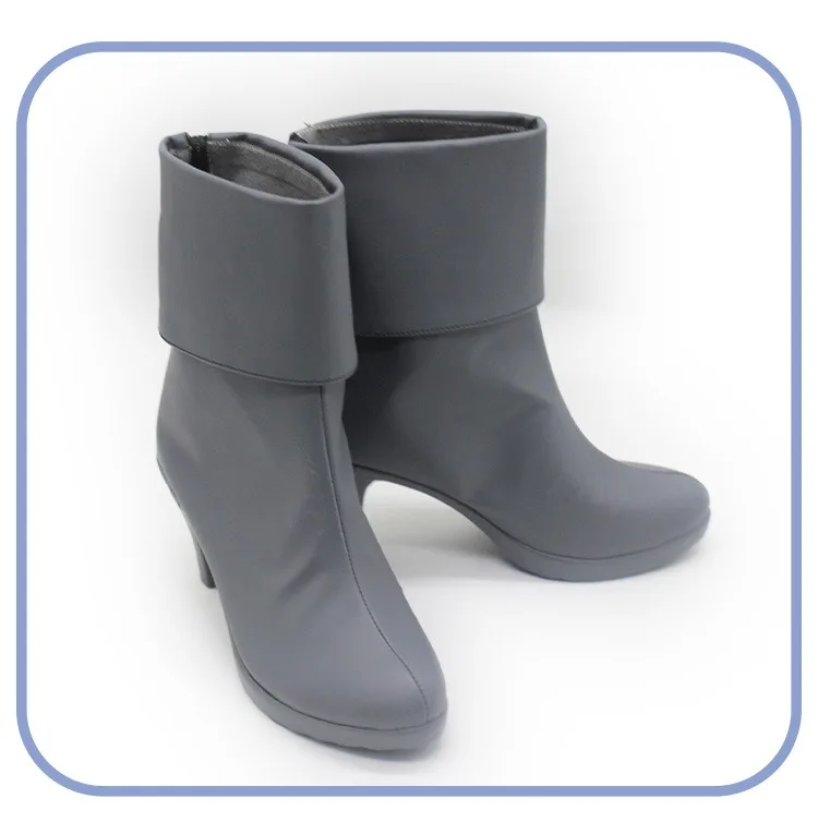 Mei karuma cosplay sapatos gyakuten saban cosplay sapatos de couro do plutônio anime acessórios adereços botas de halloween feito sob encomenda