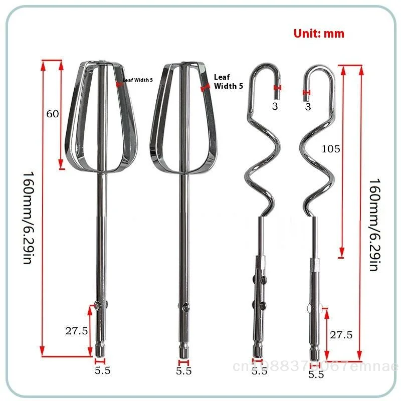 1/2/4Pcs Stainless Steel Electric Egg Beater, Stirring Hook, Durable Handheld Whisk, Mixing Stick, Kitchen Mixer