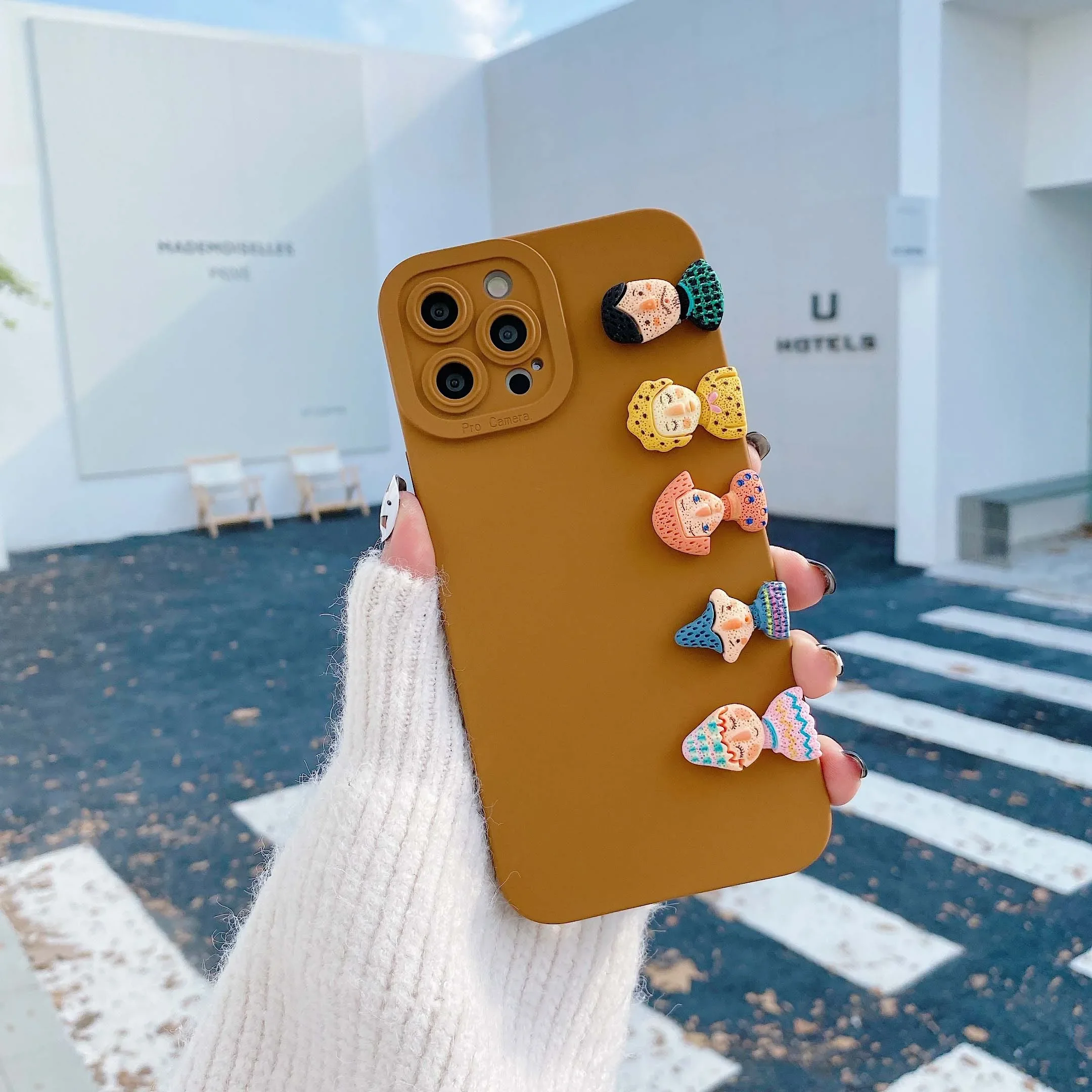 Happy Family Phone Case for iPhone 11 13 12 14 Plus 15 Pro Max Camera Lens Protective Case for iPhone XR X XS Max 7 8 Plus Capa