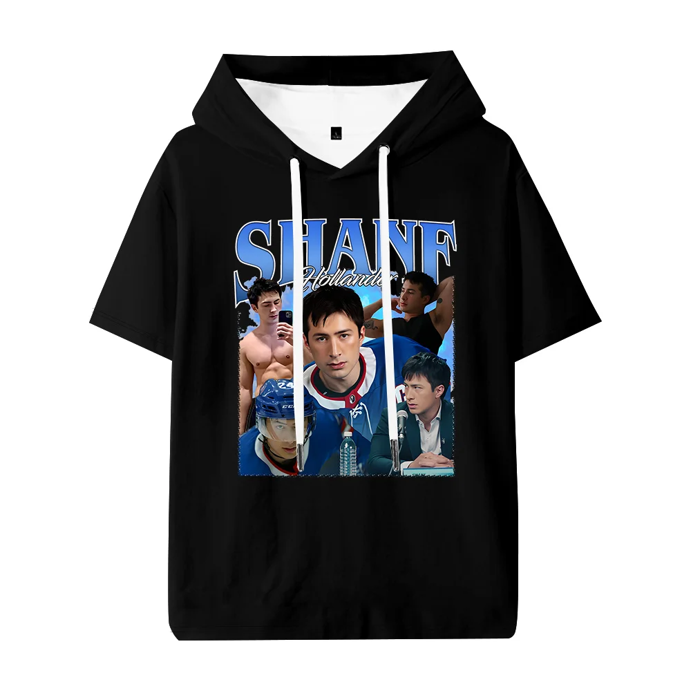 Heated Rivalry Shane Hollander Hooded T-shirt Unisex Tee Crewneck Short Sleeve Casual Streetwear Tops