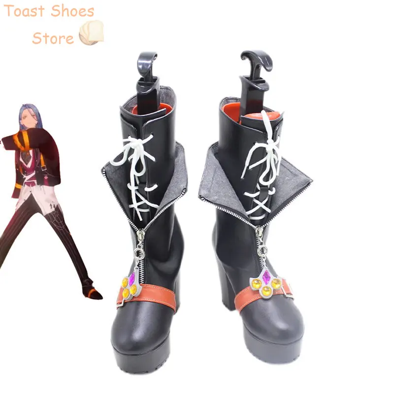 Game Ensemble Stars Helter-Spider CrazyB Oukawa Kohaku Amagi Rinne HIMERU Shiina Niki Cosplay Shoes Halloween Boots Costume Prop