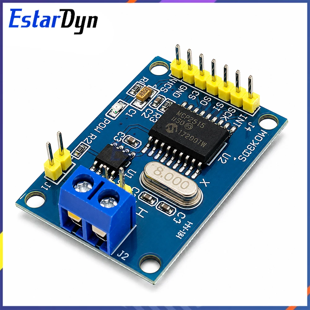 Estardyn MCP2515 CAN Bus Module TJA1050 Transceiver SPI Interface for MCU ARM Embedded Automotive DIY