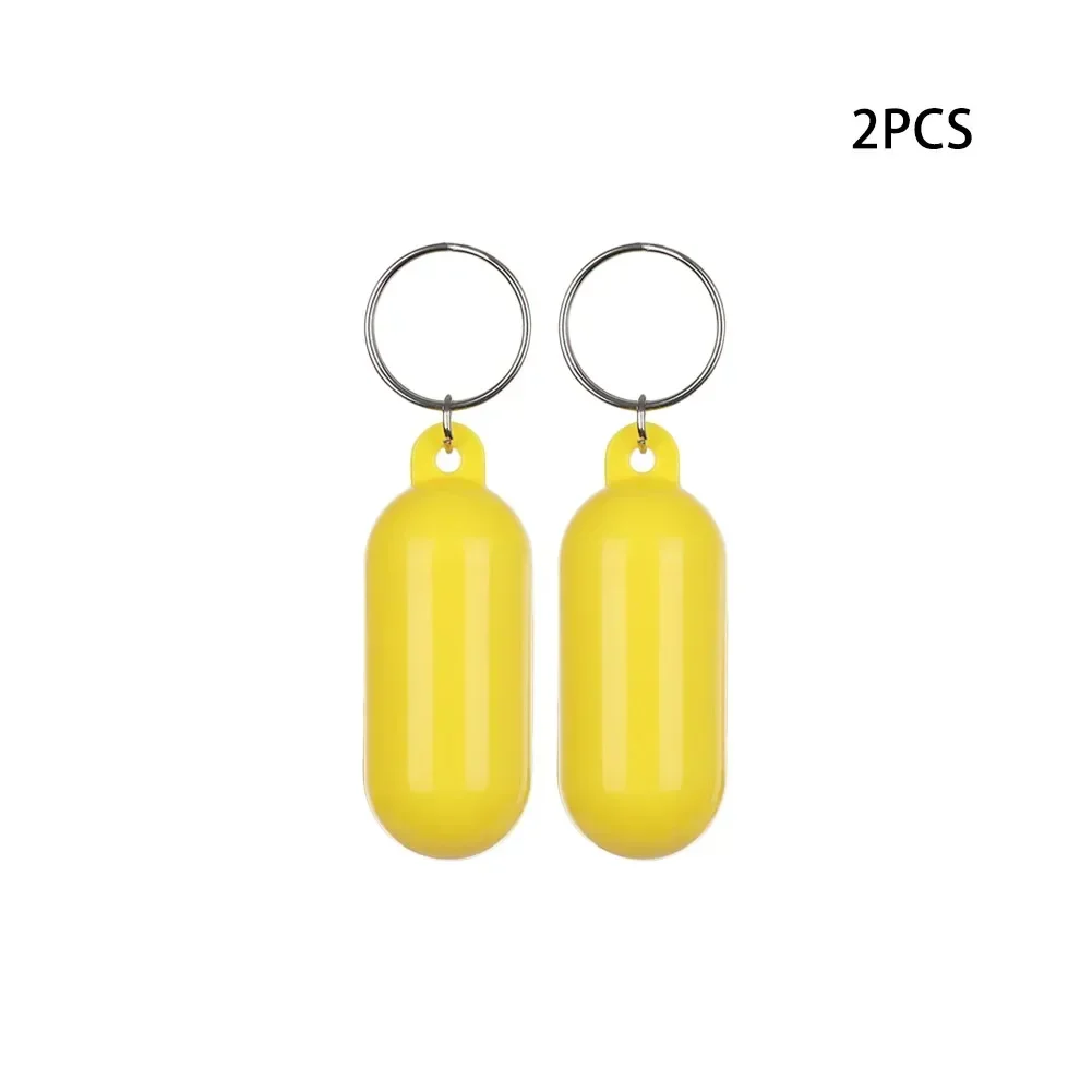 100% Brand New 2pcs Floating Keyring Fender Buoyant Key Ring Marine Sailing Boat Float Keychain Replacement  Car Accessories