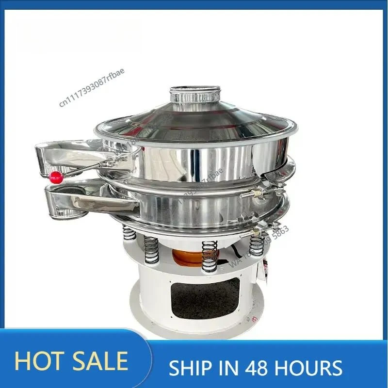 High Capacity Vibrating Sieve Motor PLC Controlled Stainless Steel Closed Type Dust-Free Grain Rice Impurity Food