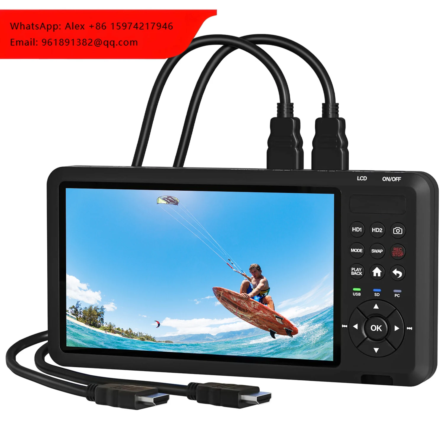 

Видеорегистратор URay 2-канальный 4K HDMI: конвертер HDMI-видео в MP4 для эндоскопов, карта видеозахвата 4K60