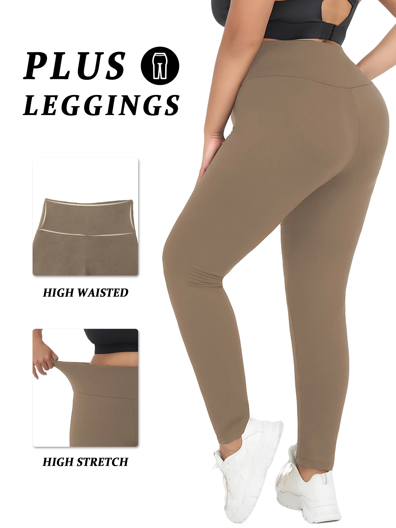 

Women's Super Soft Leggings High Waisted Tummy Control No See Through Workout Yoga Running Athletic Push Up Gym Fitness Leggings