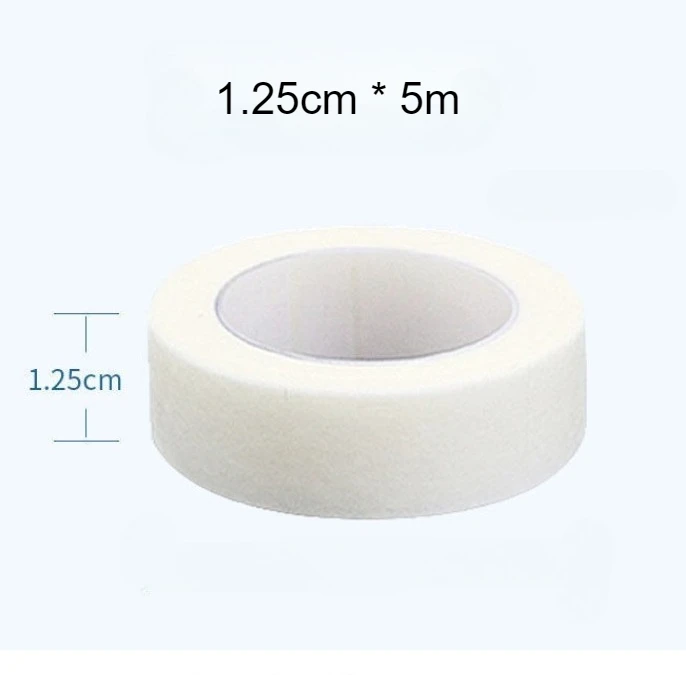 1 لفة متعرج شريط حريري تنفس هيبوالرجينيك سهلة المسيل للدموع التصاق قوي ضمادة إسعافات أولية تضميد الجروح شريط ربط 1.25 سنتيمتر * 5 متر #6