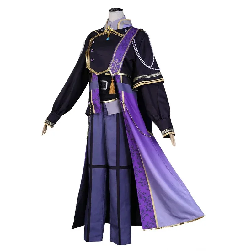 NewEnsemble Stars 블랙 데스 스노우 유니폼 레이 사쿠마 리츠 오카와 코하쿠 아야세 마요이 란 나기사 코스프레 남성 의상 hi6338202