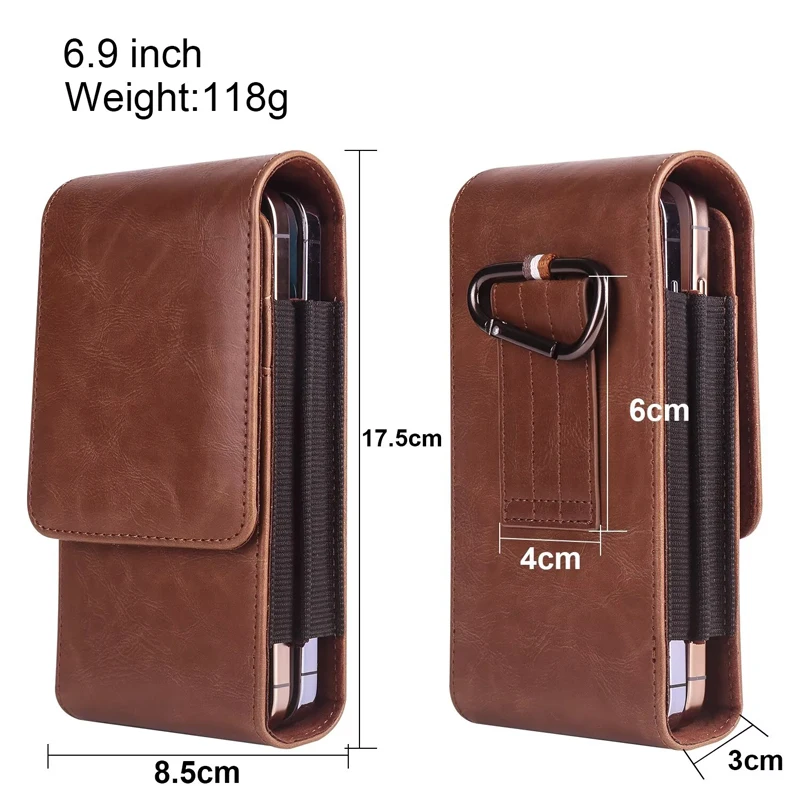 

Dual Pouch Design Cell Phone Belt Pouch For Samsung S25 Ultra S24 Ultra S24 FE iphone 16 15 14 13Pro Max Smartphone Case