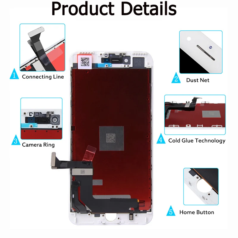 Display LCD para iPhone 6, 6S, 6SP, 7, 7P, 8, 8P, ensamble de touch screen y digitalizador, reemplazo para iPhone SE 2020, para 8 Plus, 7 Plus 2