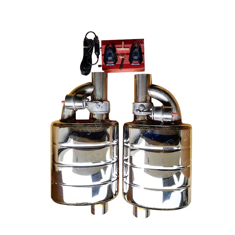 

JTLD High Quality Stainless Steel Performance Exhaust Muffler 2.5 Inch 3 Inch Pneumatic Muffler Vacuum Valve Controller 201