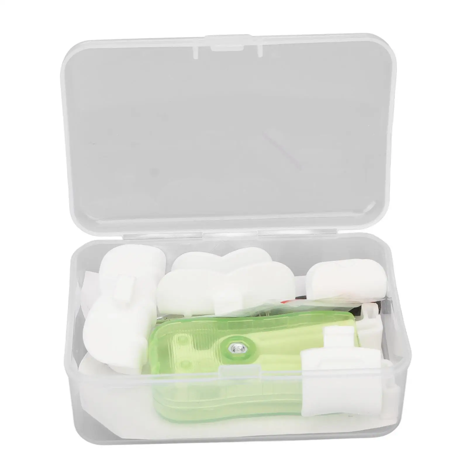 Green Oral Muscle Trainer for Sagging Prevention - Durable, Easy to Clean Slimming Device with Storage Box for daily Use