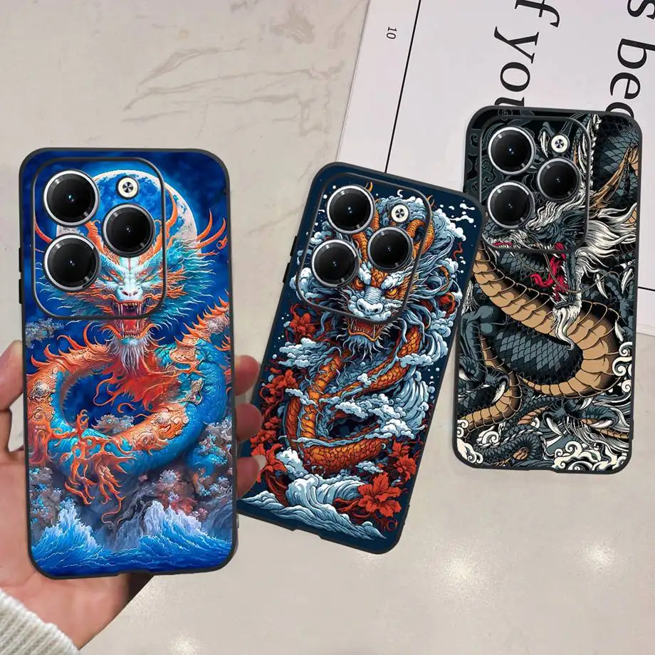 

Для Infinix Hot 40 Pro 40i телефон Hot40 X6836 задняя крышка Матовый Мягкий ТПУ силиконовый бампер Детская мода мультяшный рисунок Funda