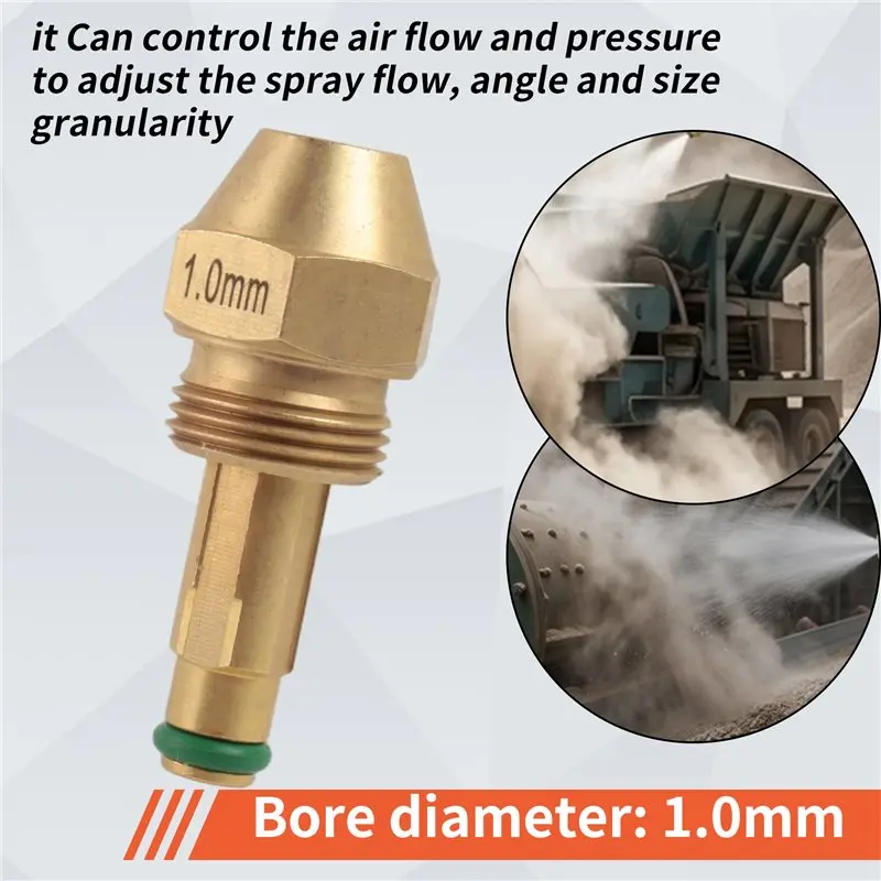 YANA50I Waste Oil Burner Nozzle Oil Mist Nozzle Air Atomizing Nozzle Oil Burner Jet Siphon Full Cone Oil Nozzle