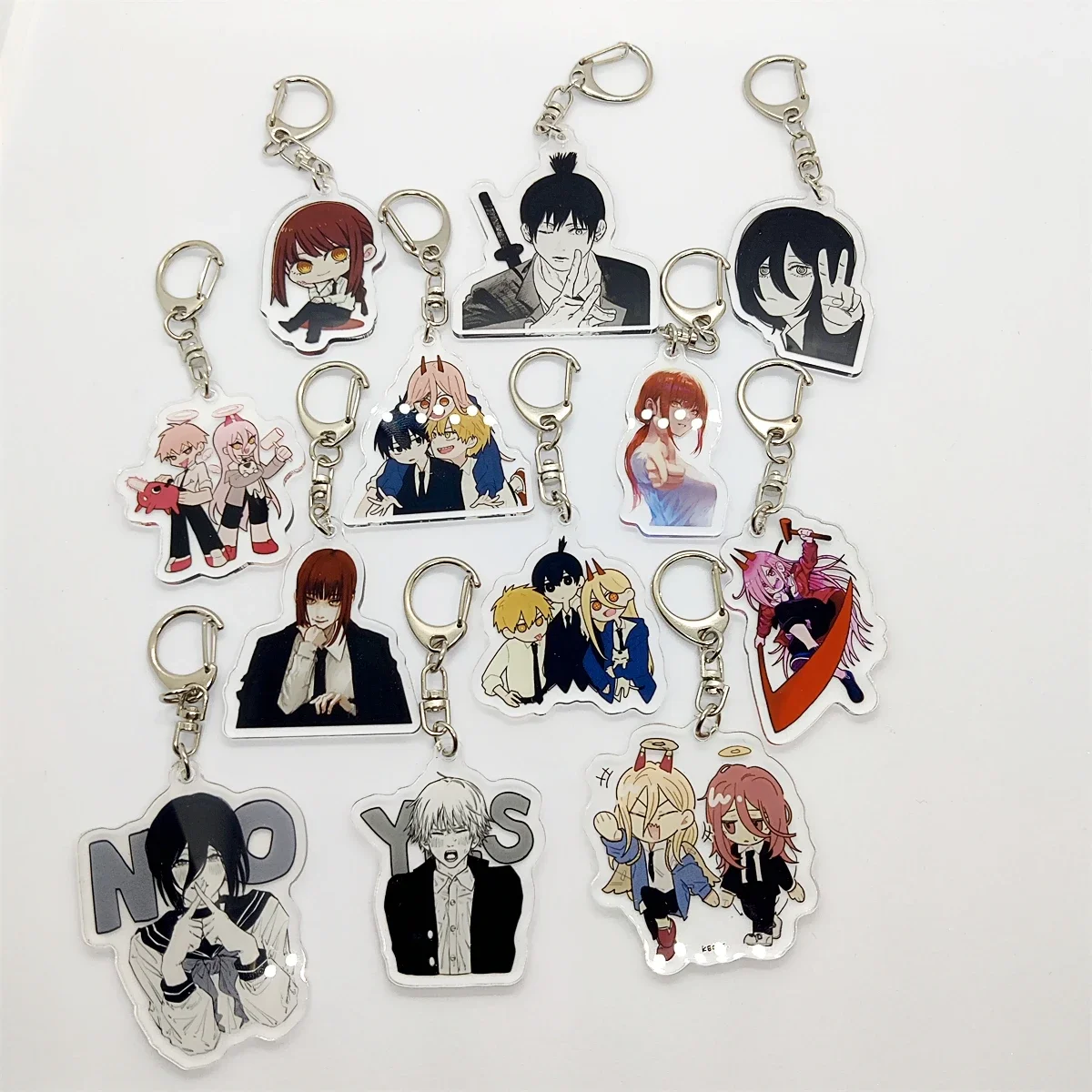 Anime Man Keychains Cartoon Cosplay Figure Women Men Car Key Chain Ring Jewelry Bag Pendant Accessories Bag Accessories