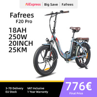 Fafrees F20 PRO E-Bike Folding Bike Electric Bicycle 20 Inch Foldable 250 W Motor 36 V 18 Ah Battery 20 x 3.0 Inch Mountain Bike