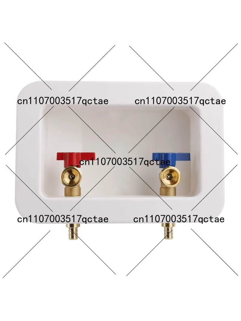 1/2" PEX-B Washing Machine Box Valve 3/4" NH Male Thread
