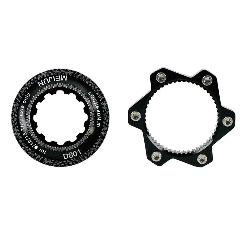 New！Bicycle Center Lock To 6 Bolt Rotor Lock Ring Adapter Road Bike Disc Brake Rotor Lock Cover Ring Converter For Bicycle