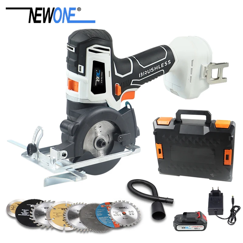 Brushless Cordless Circular Saw with 85*10mm Blade Wood Tube Electric Drill Multifunction Tool compatible for Makita 18V Battery